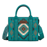 Wrangler Talia Aztec Crossbody Bag - Turquoise