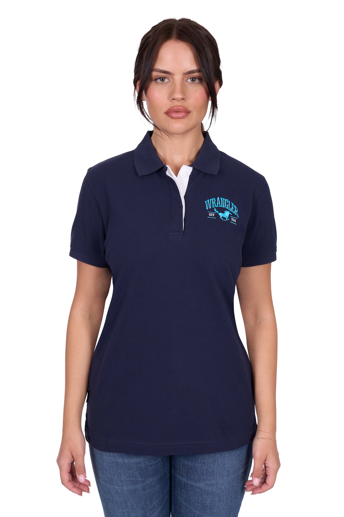 Wrangler Womens Eliza Polo - Navy