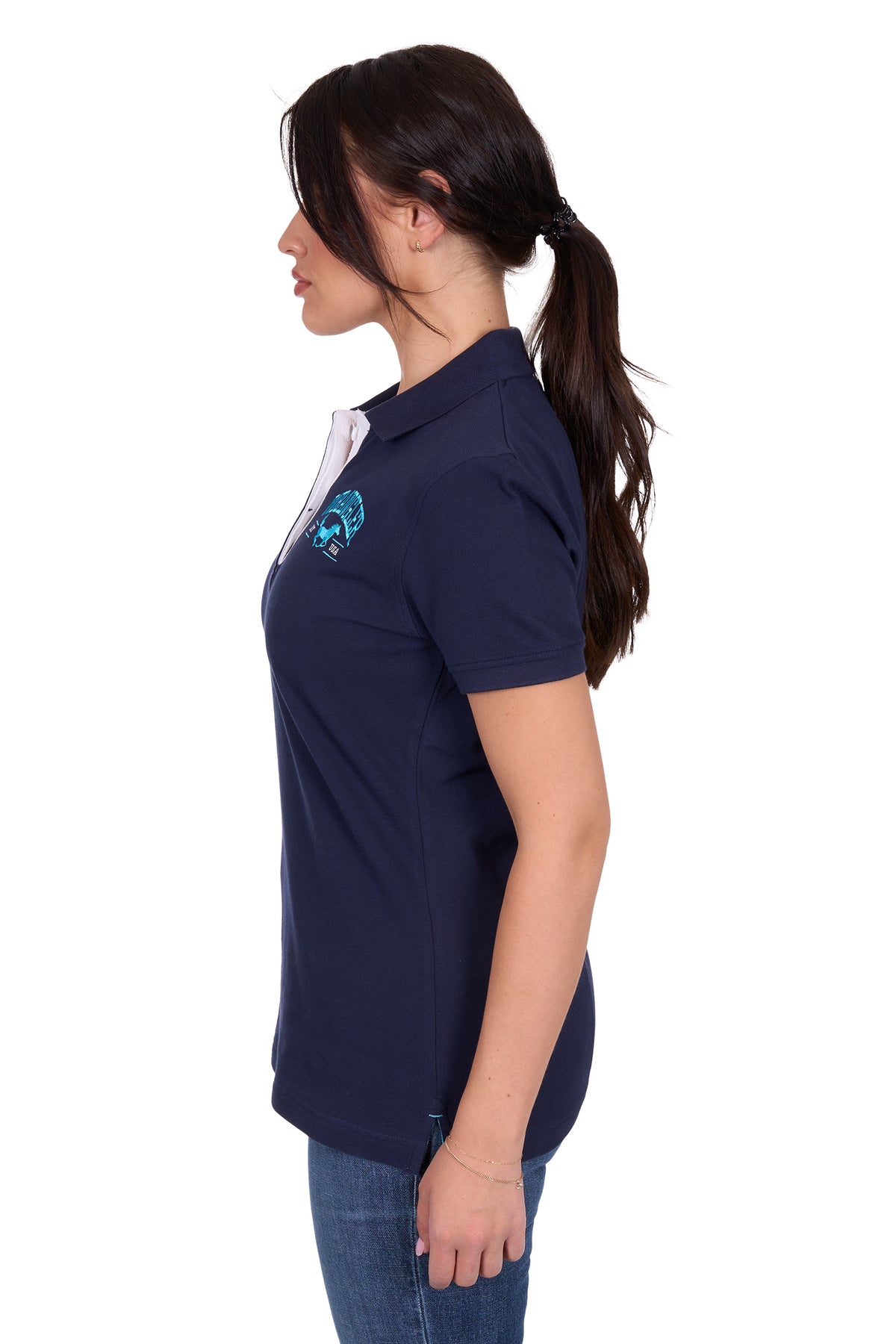 Wrangler Womens Eliza Polo - Navy