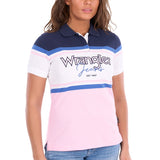 Wrangler Womens Maeve Polo - Pink/Navy