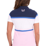 Wrangler Womens Maeve Polo - Pink/Navy