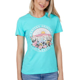Wrangler Womens Sara Tee - Aqua