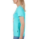 Wrangler Womens Sara Tee - Aqua