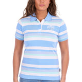 Wrangler Womens Sloan Polo - Blue/Mint