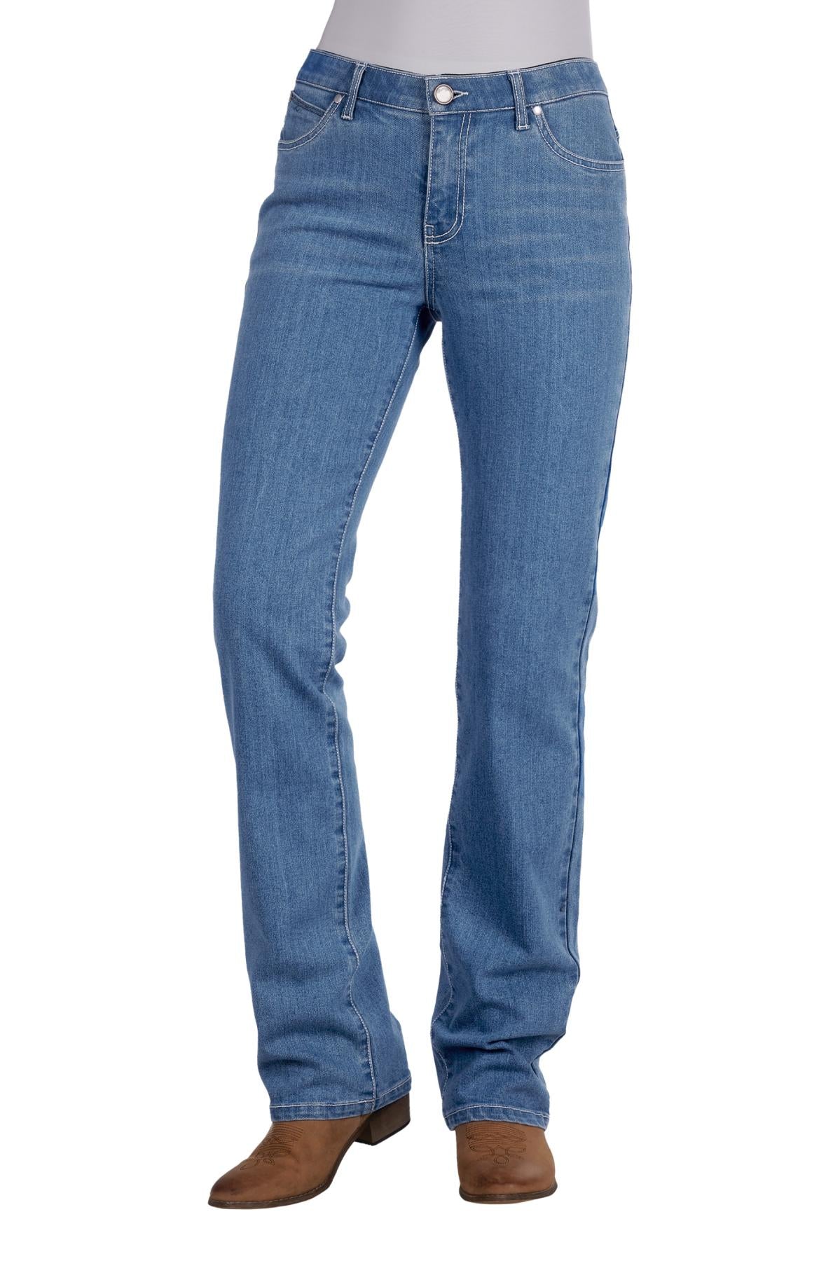 Wrangler Womens Chara Willow Jean - Faded Blue