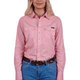 Wrangler Womens Larisa Western Shirt - Pink