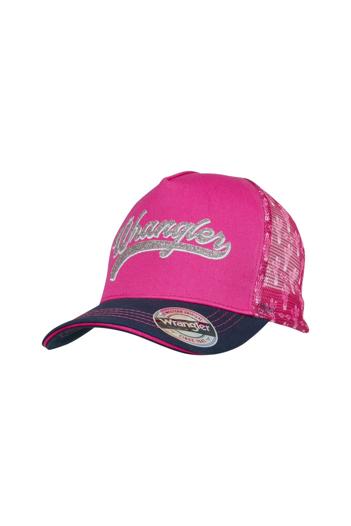 Wrangler Kids Luna High Profile Ponytail Cap - Pink/Navy