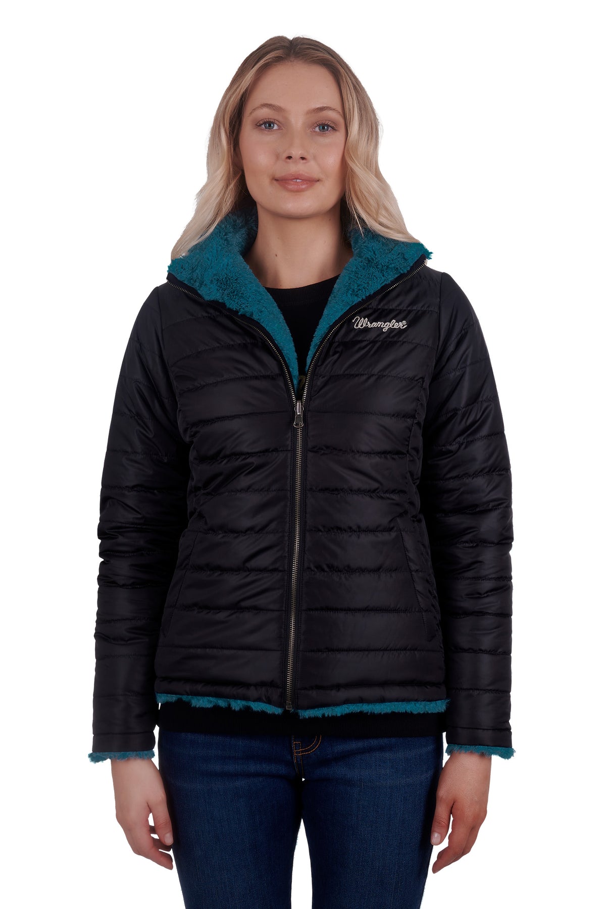 Wrangler Womens Montana Reversible Jacket - Black