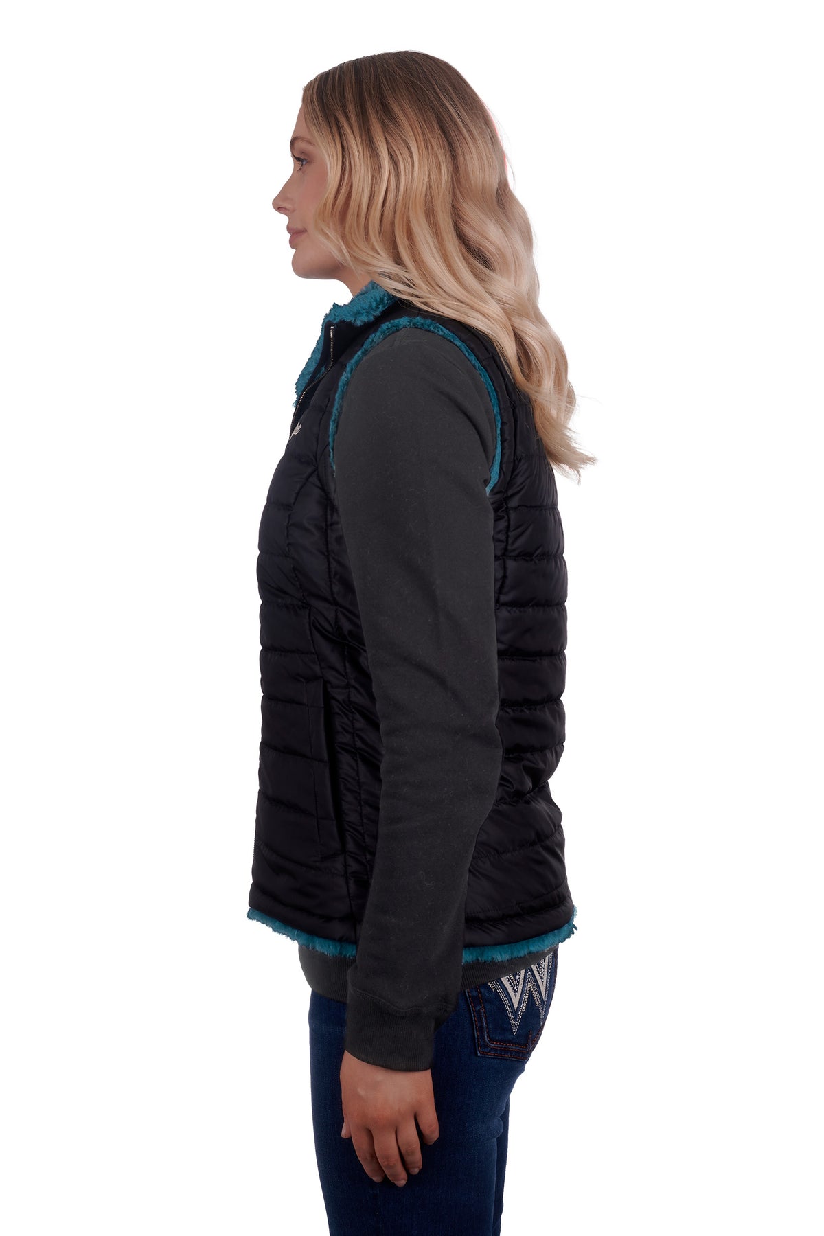 Wrangler Womens Montana Reversible Vest - Black