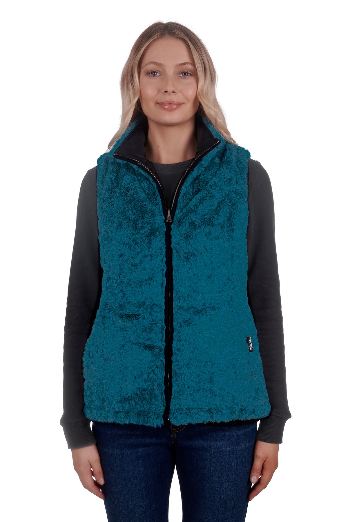 Wrangler Womens Montana Reversible Vest - Black