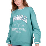 Wrangler Womens Tabitha Crew - Turquoise