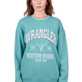 Wrangler Womens Tabitha Crew - Turquoise