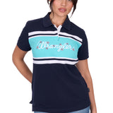 Wrangler Womens Mistie Polo - Navy