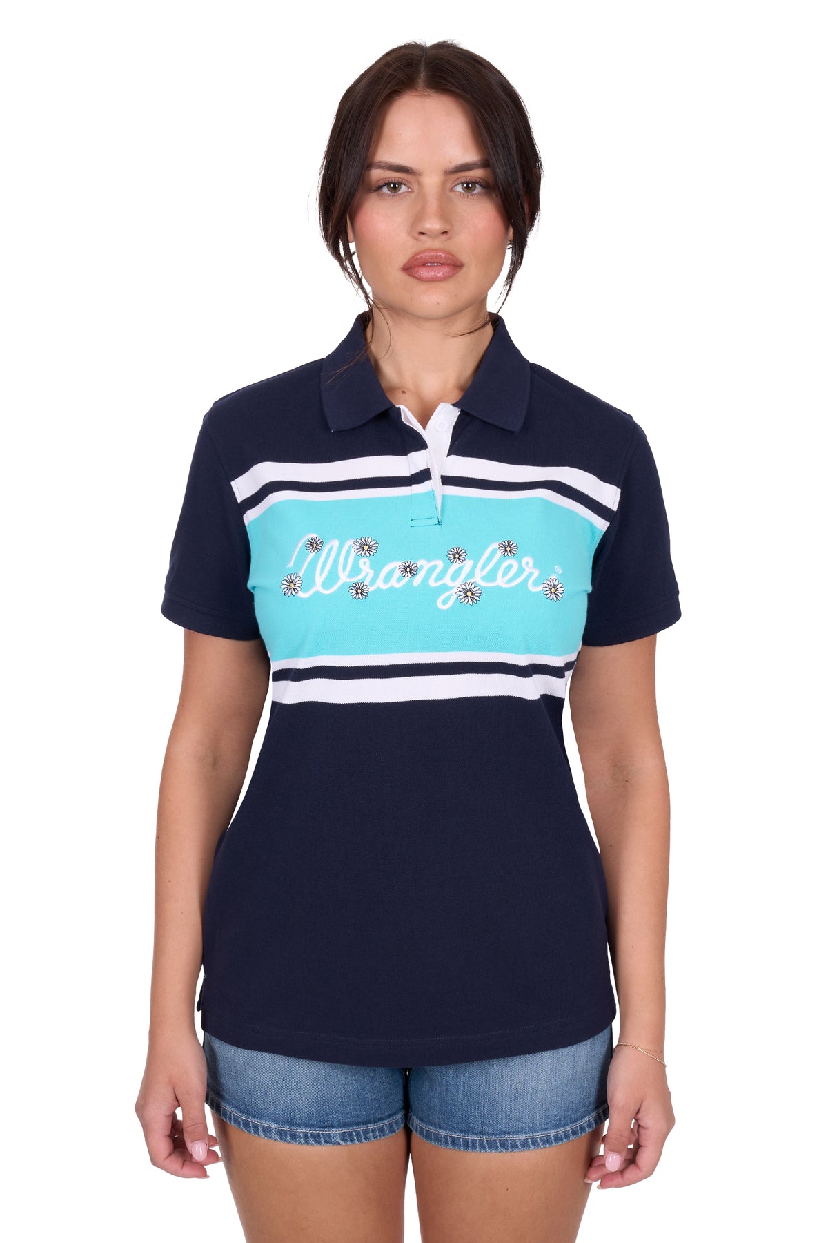 Wrangler Womens Mistie Polo - Navy