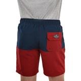 Pure Western Mens Wright Short - Navy/Red