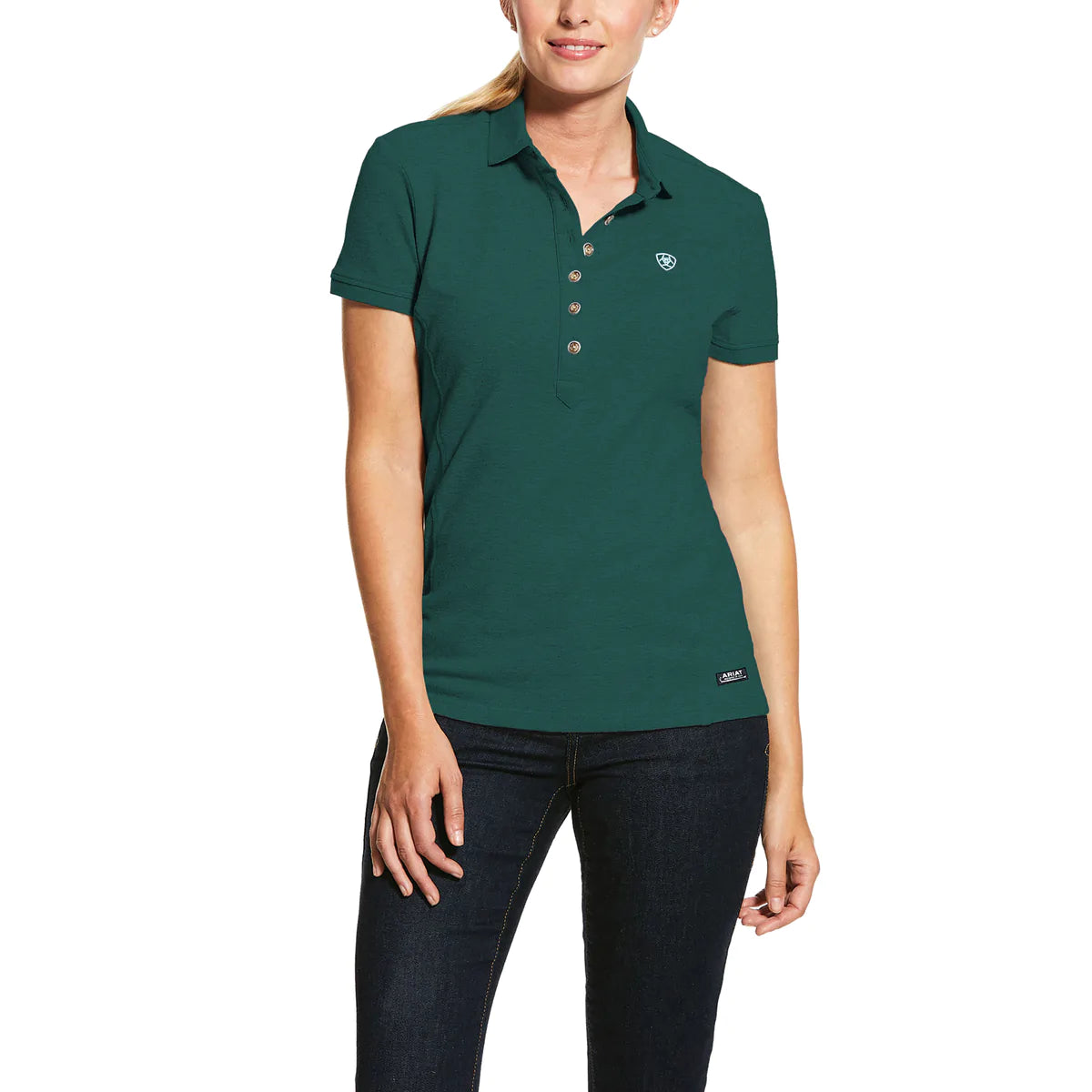 Ariat Womens Prix 2.0 Polo - Forest