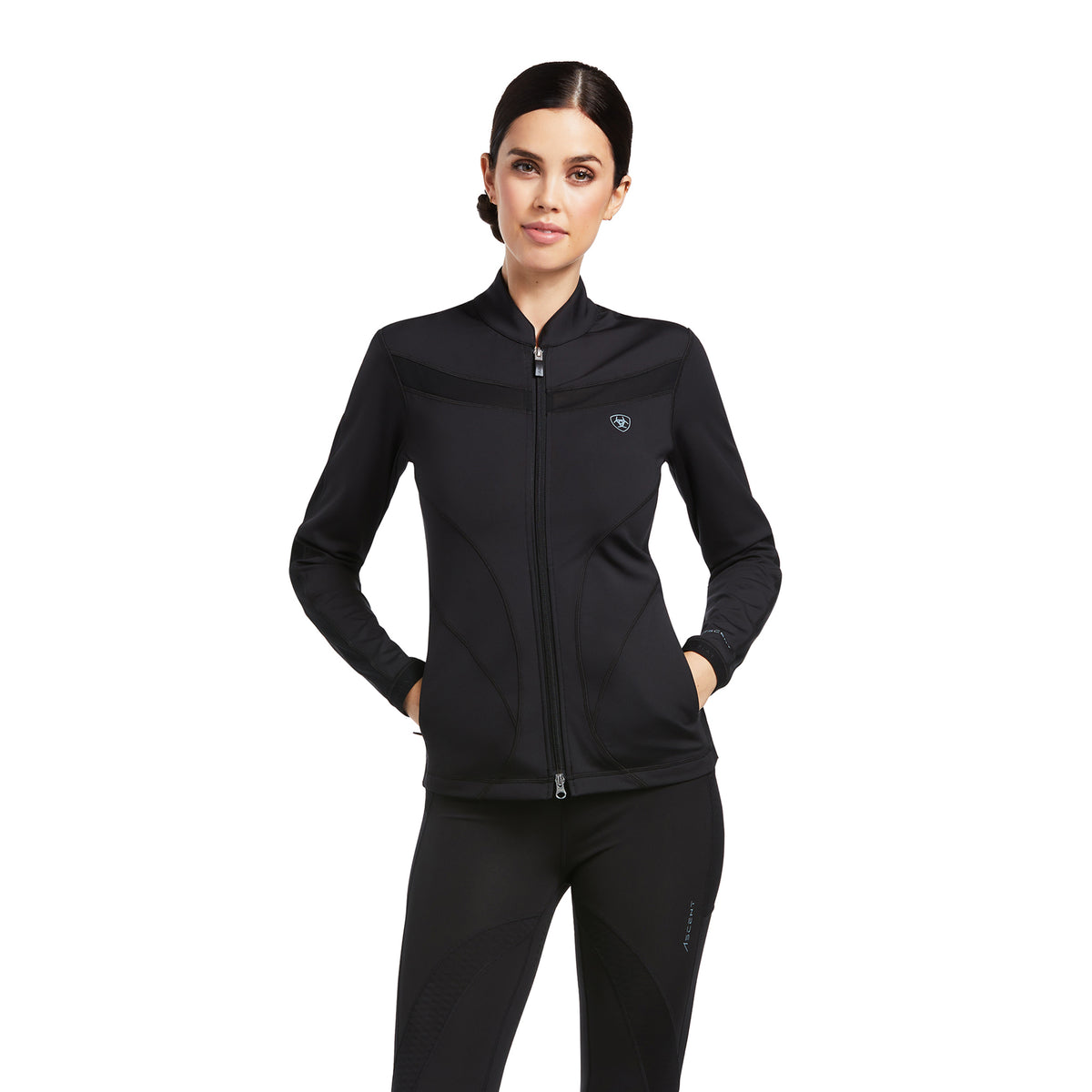 Ariat Womens Ascent Full Zip Sweatshirt - Black