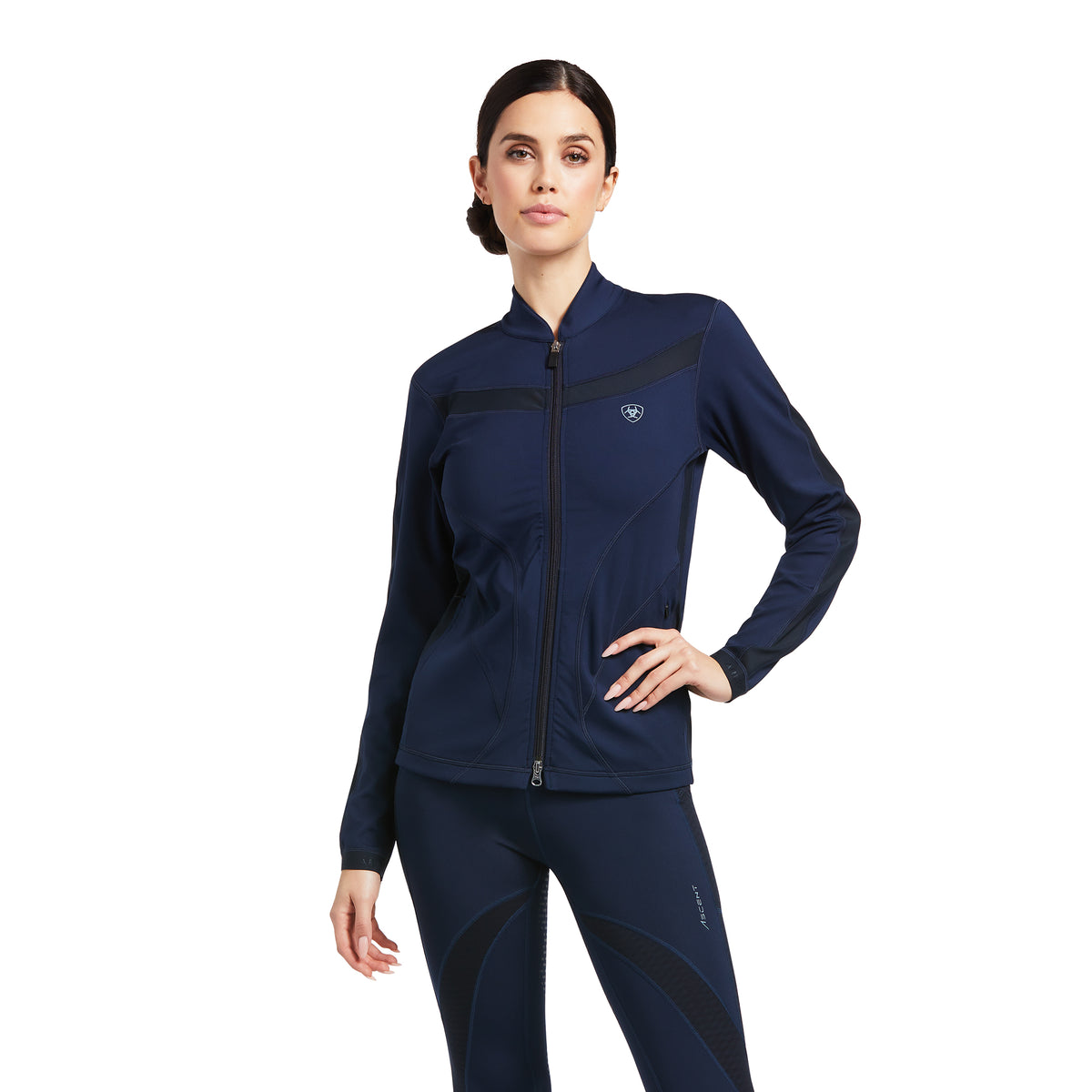 Ariat Womens Ascent Full Zip Sweatshirt - Navy