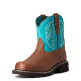 Ariat Kids Fatbaby Heritage - Distressed Brown/Turquoise