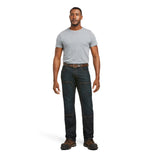 Ariat Mens Rebar M5 Stackable Straight Leg Durastretch Basic Double Front - Blackstone