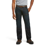 Ariat Mens Rebar M5 Stackable Straight Leg Durastretch Basic Double Front - Blackstone