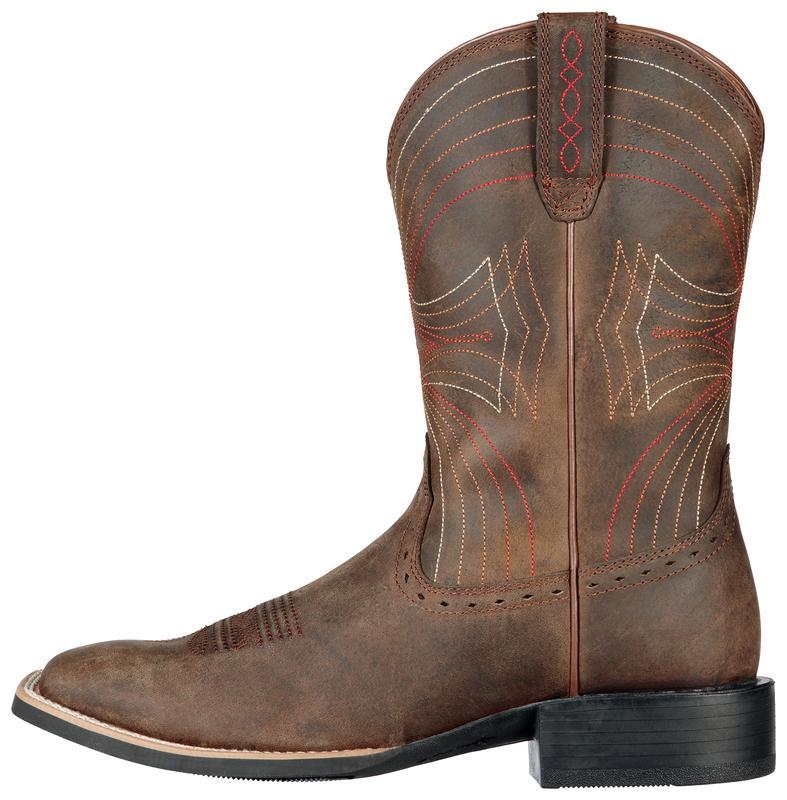 Ariat Mens Sport Wide Square Toe - Distressed Brown