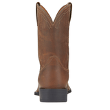 Ariat Mens Heritage Roper Wide Square Toe - Distressed Brown