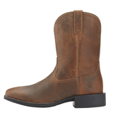 Ariat Mens Heritage Roper Wide Square Toe - Distressed Brown