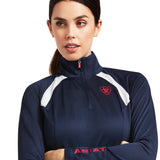 Ariat Womens Sunstopper 2.0 1/4 Zip Baselayer -Team