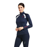 Ariat Womens Sunstopper 2.0 1/4 Zip Baselayer -Team