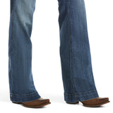 Ariat womens Trouser Mid Rise Wide Leg Stretch Outseam - Ella Bluebell