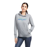 Ariat Womens 3D Logo 2.0 Hoodie - Heather Grey