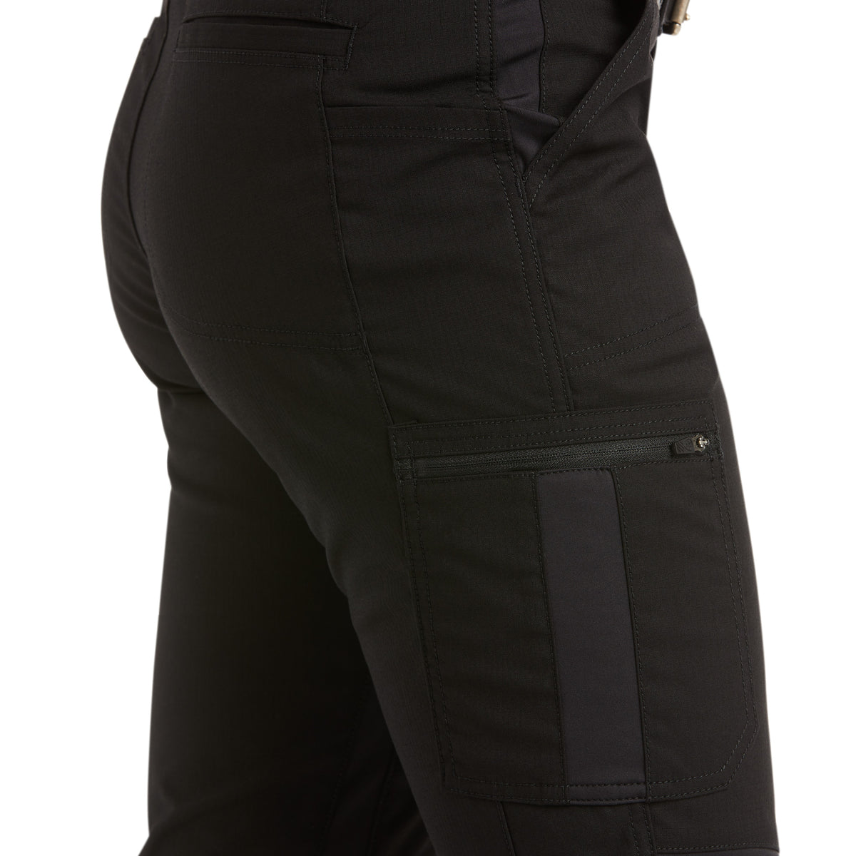 Ariat Womens Rebar Durastretch Ripstop Cargo Straight Leg Pants - Black