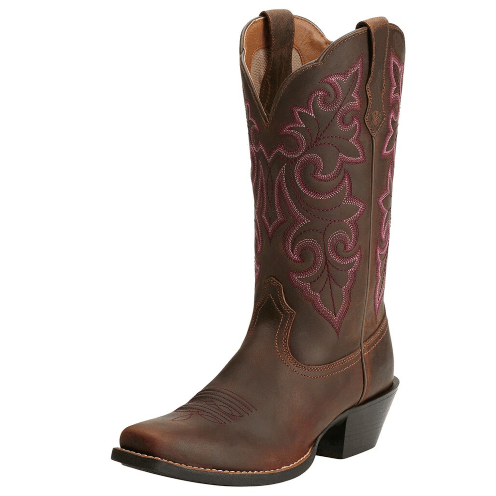 Ariat Womens Round Up Square Toe Powder Brown Bairnsdale Horse