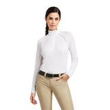 Ariat Womens Sunstopper Pro 2.0 Show Shirt - White/Jethro