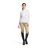 Ariat Womens Sunstopper Pro 2.0 Show Shirt - White/Jethro