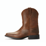 Ariat Kids Hertiage Roper Wide Square Toe - Distressed Brown