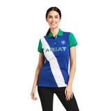 Ariat Womens Taryn Polo - Mazarine Blue/Pool Table