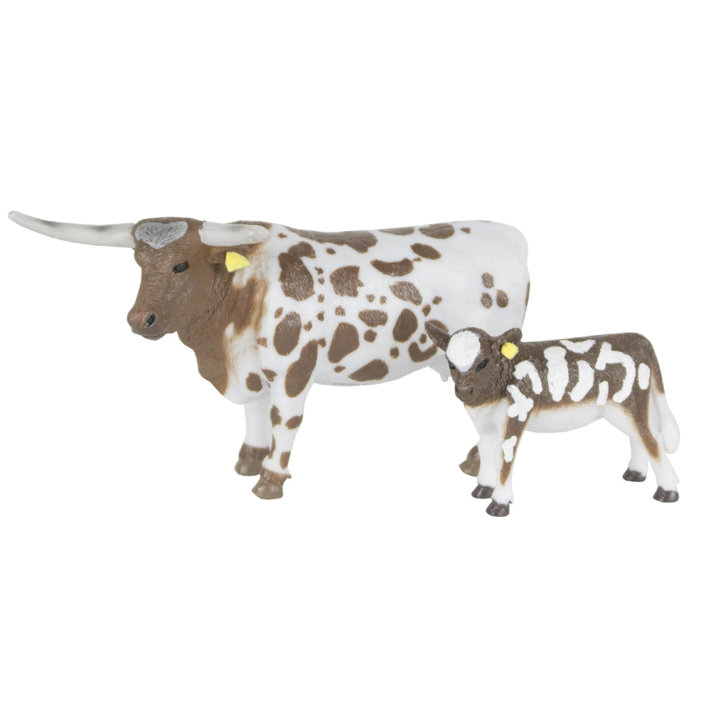 Big Country Toy Longhorn Cow and Calf