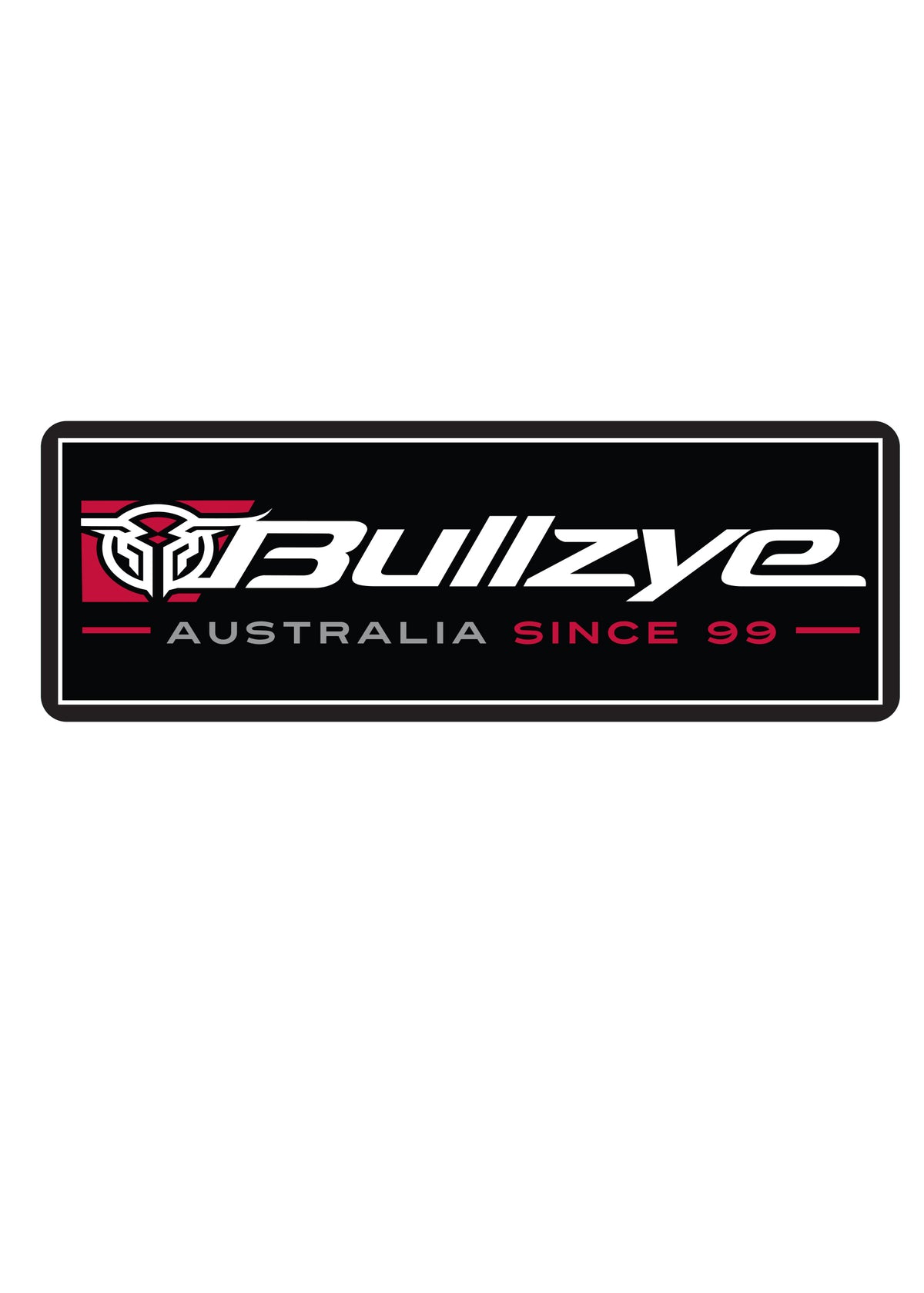 Bullzye Metal Sign - Red