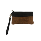 Cowhide Handy Clutch - Brindle/Brown