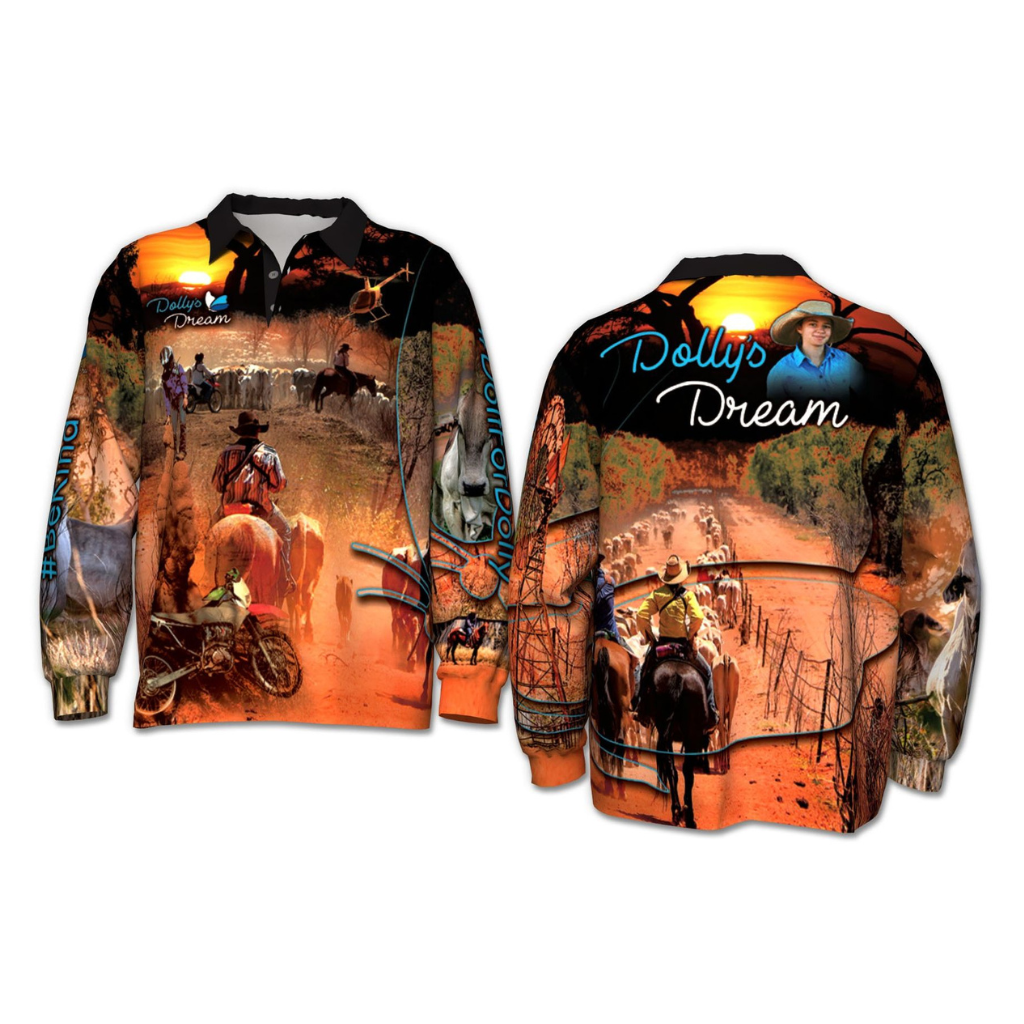 Dollys Dream Kids Fishing Shirt 2023 - Bairnsdale Horse Centre