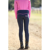 Huntington Pull On Full Seat Gel stretch breeches Navy/Pink