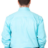 Just Country Mens Cameron Workshirt - Duck Egg Blue