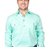 Just Country Mens Cameron Workshirt - Spearmint
