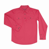 Just Country Girls Kenzie Workshirt - Hot Pink