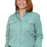 Just Country Womens Abbey Full Button Print Shirt - Ivy Mini Check