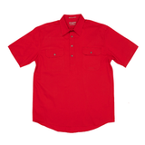 Just Country Mens Adam Short Sleeve Workshirt - Chilli