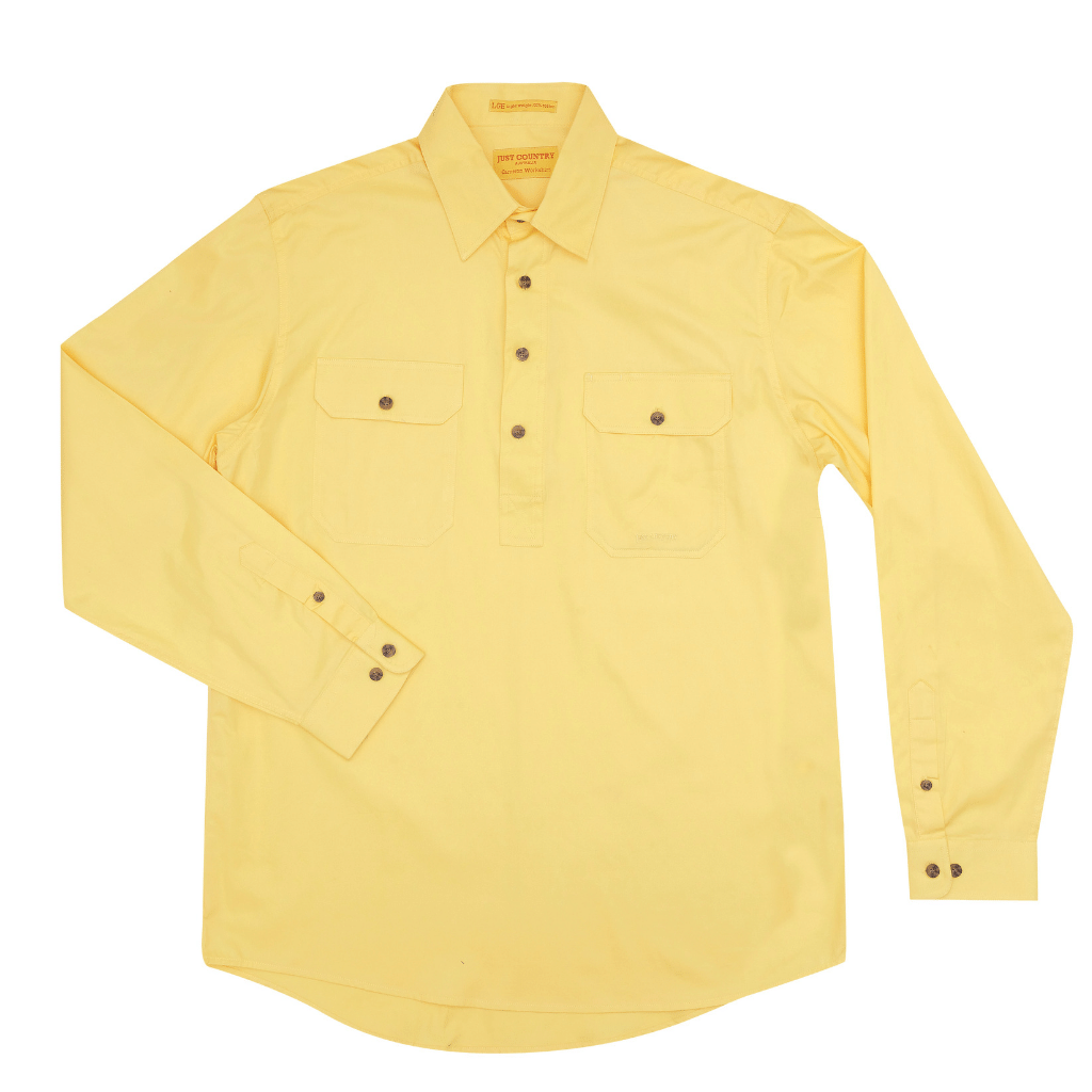 Just Country Mens Cameron Workshirt - Butter