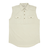 Just Country Mens Jack Sleeveless Workshirt - Stone